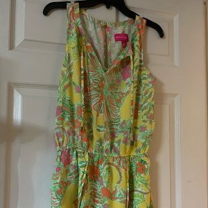 Lily Pulitzer short romper with matching bag